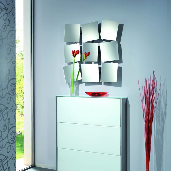 Schuh-Klappenschrank Atlantic, Edelstahl/Glas